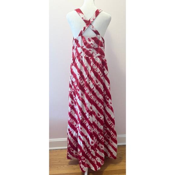 CALYPSO ST. BARTH for Target Shibori Tie Dye Cross Back Maxi Dress Size 12 - Picture 3 of 6